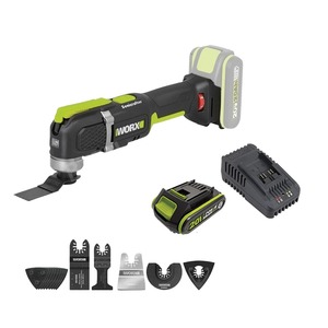מולטיטול נטען  20V נטול פחמים [ ברשלס ] WE696.9 KIT WORX [סוללה + מטען ]