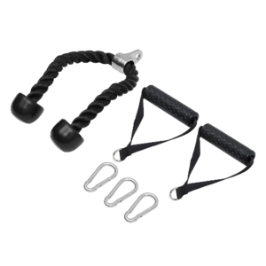 סט אחיזות לאימון - חבל טרייספס TRICEPS ROPE + ידיות 