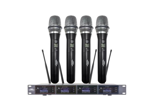 מיקרופון אלחוטי 4 מיקרופונים 200 מטר Meres MR-U9440H4