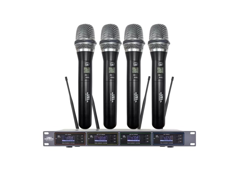 מיקרופון אלחוטי 4 מיקרופונים 200 מטר Meres MR-U9440H4