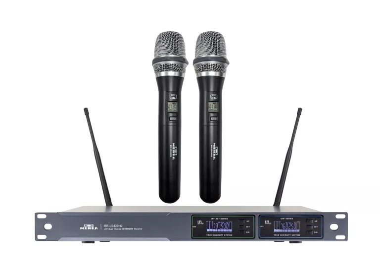 זוג מיקרופונים אלחוטיים 200 מטר Meres MR-U9420H2