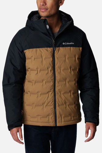 מעיל לגברים COLUMBIA Grand Trek II Down Hooded - שחור/צהוב
