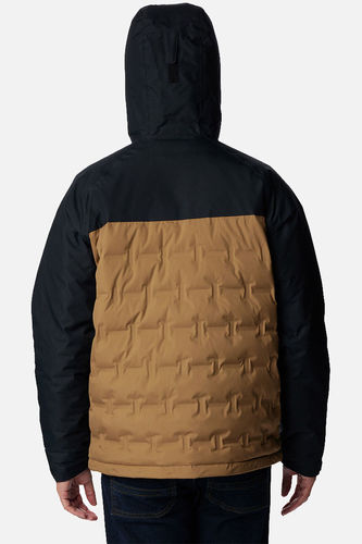 מעיל לגברים COLUMBIA Grand Trek II Down Hooded - שחור/צהוב