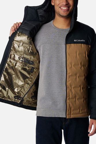 מעיל לגברים COLUMBIA Grand Trek II Down Hooded - שחור/צהוב