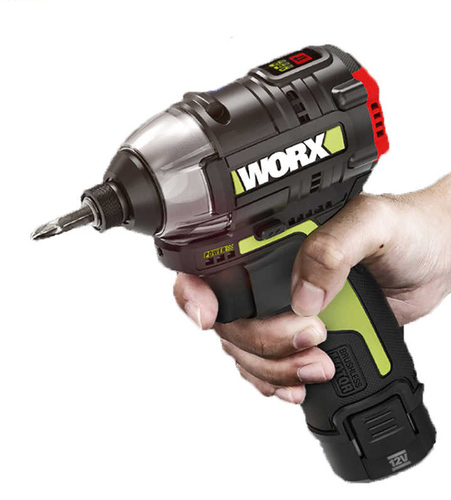 בנדל מברגת אימפקט נטענת 12V מקצועית + ארגז שרפרף לכלי עבודה  WU132.3 WORX