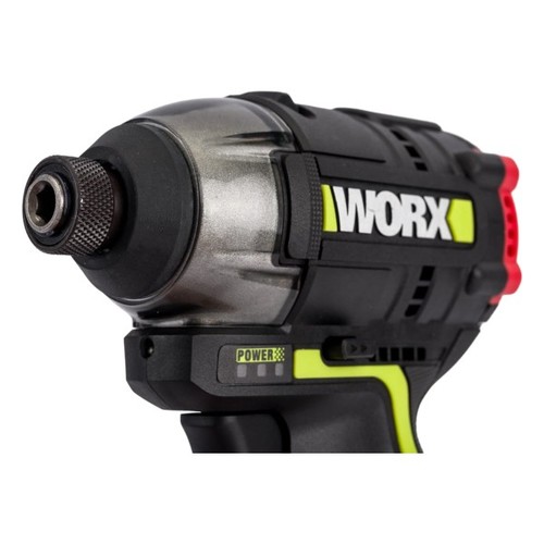 בנדל מברגת אימפקט נטענת 12V מקצועית + ארגז שרפרף לכלי עבודה  WU132.3 WORX