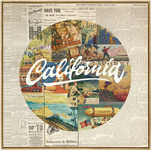תמונת קאנבס מעוצבת CALIFORNIA