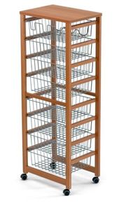 אגרן עץ דובדבן 8 קומות GUSTAVO kitchen trolley
