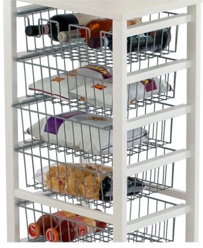 אגרן לבן 8 קומות GUSTAVO kitchen trolley