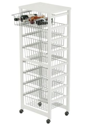 אגרן לבן 8 קומות GUSTAVO kitchen trolley