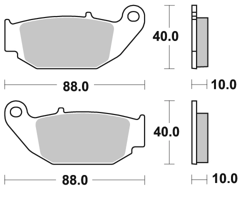 רפידות בלם אחוריות CBR 300