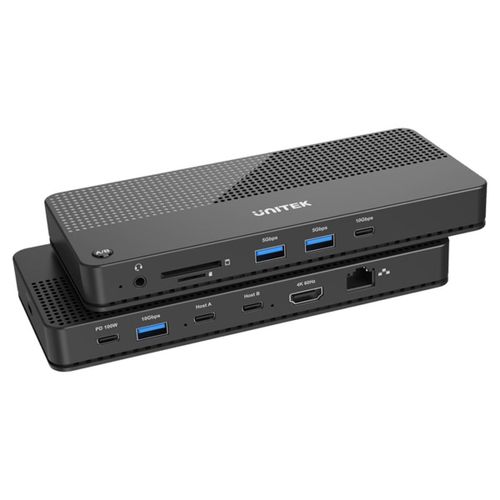 תחנת עגינה UNITEK USB-C 4K KVM Docking Station D1077A