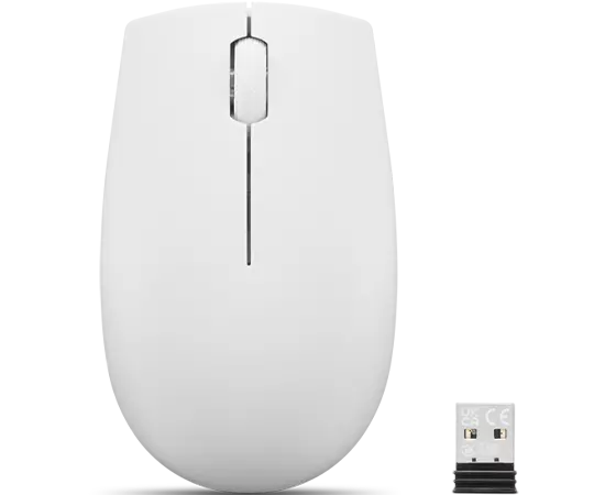 עכבר אלחוטי Lenovo 300 Wireless Compact Mouse לנובו - לבן