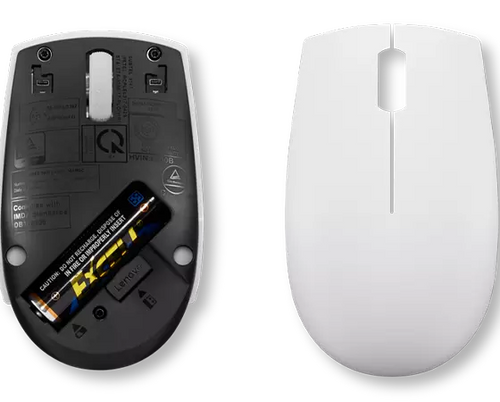 עכבר אלחוטי Lenovo 300 Wireless Compact Mouse לנובו - לבן