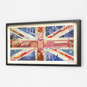 תמונת קולאז מעוצבת  UNION JACK  