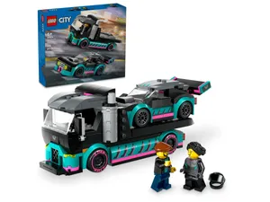  סיטי - מכונית מרוץ ומשאית נושאת מכוניות LEGO 60406