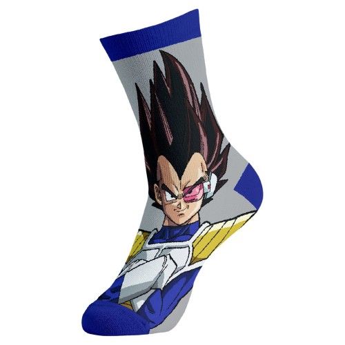 זוג גרביים מעוצבים לנוער ומבוגרים ONE SIZE - דראגון בול Z וגטה