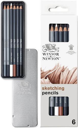 סט 6 עפרונות רישום SKETCHING PENCILS
