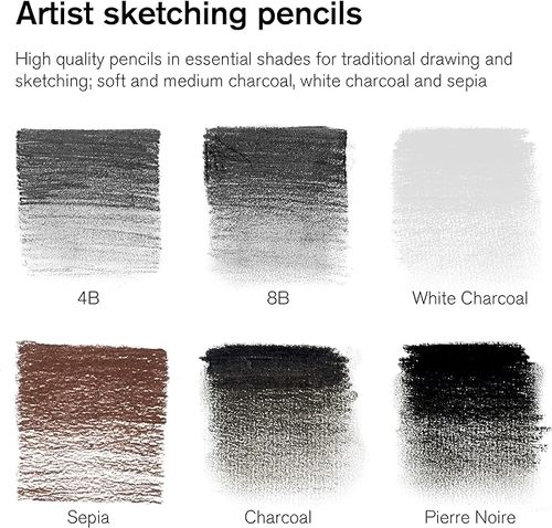 סט 6 עפרונות רישום SKETCHING PENCILS
