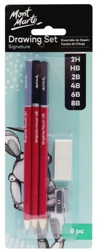 סט 6 עפרונות רישום SIGNATURE GRAPHITE PENCILS
