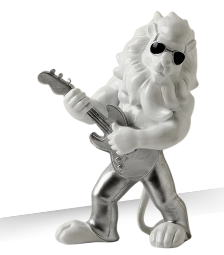 פסל להקת האריות - אריה זמר The Guitarist