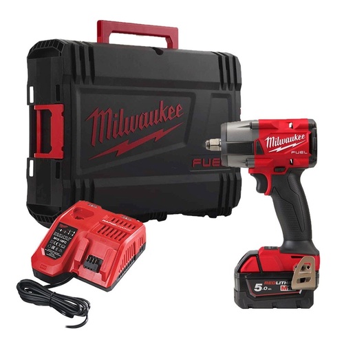 מפתח רטיטה M18 FMTIW2F12 D1/2 כולל סוללה 5AH מבית Milwaukee