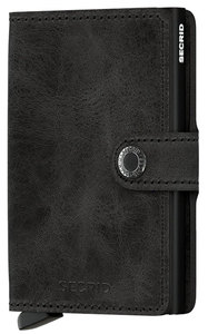 ארנק Secrid כרטיס נשלף MiniWallet שחור Vintage