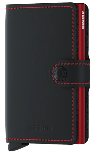 ארנק Secrid מקפיץ כרטיסים MiniWallet אדום-שחור