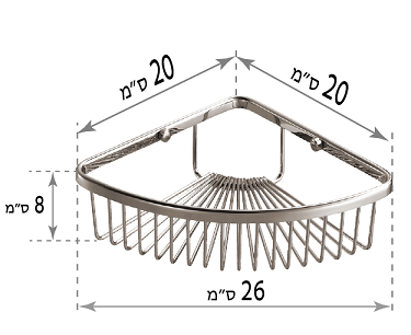 רשת פינתית לאמבטיה-מקלחון גוון זהב מט TE-2020MG