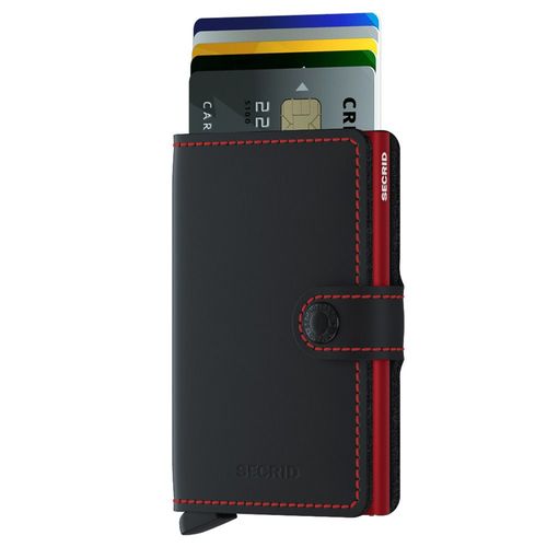 ארנק Secrid מקפיץ כרטיסים MiniWallet אדום-שחור