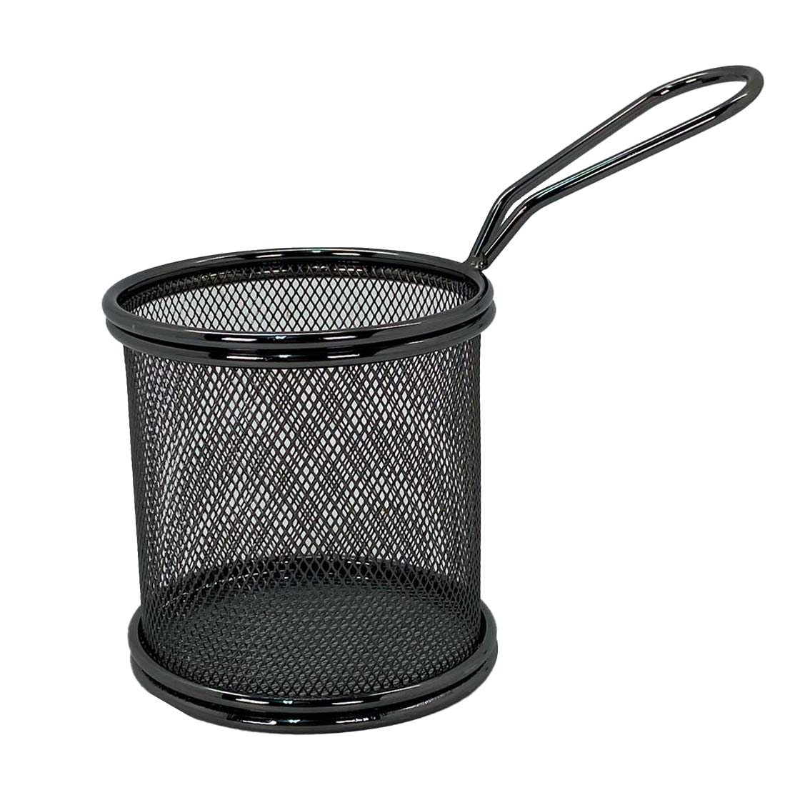 סלסלה ציפס עגולה קטנה שחור  2021-8-46 Y.C