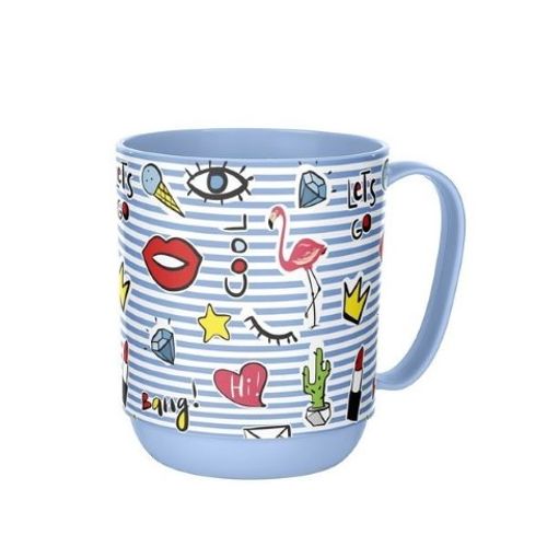 כוס פלסטיק תורכי  עם ידית 400 מ