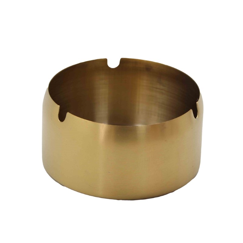 מאפרה עגולה נירוטסה מוזהבת 10ס"מ 2022-4-90 Y.C