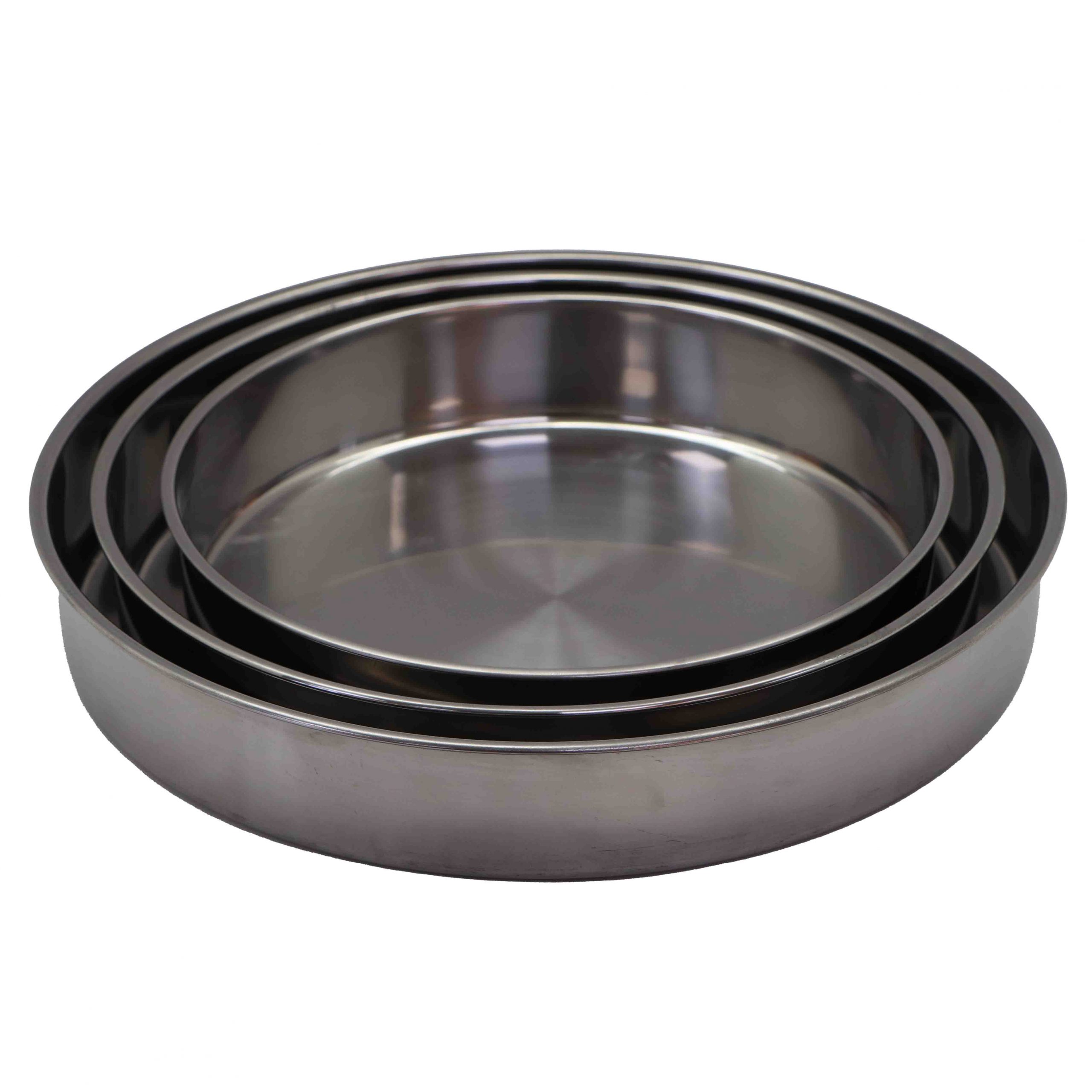 סט 3 תבניות נירוסטה עגול 28/32/36 ס"מ 2022-4-123 Y.C