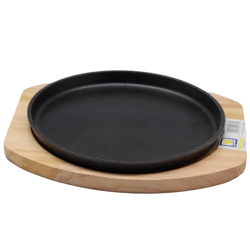 מחבת עגול יציקת ברזל+תחתית 22 ס