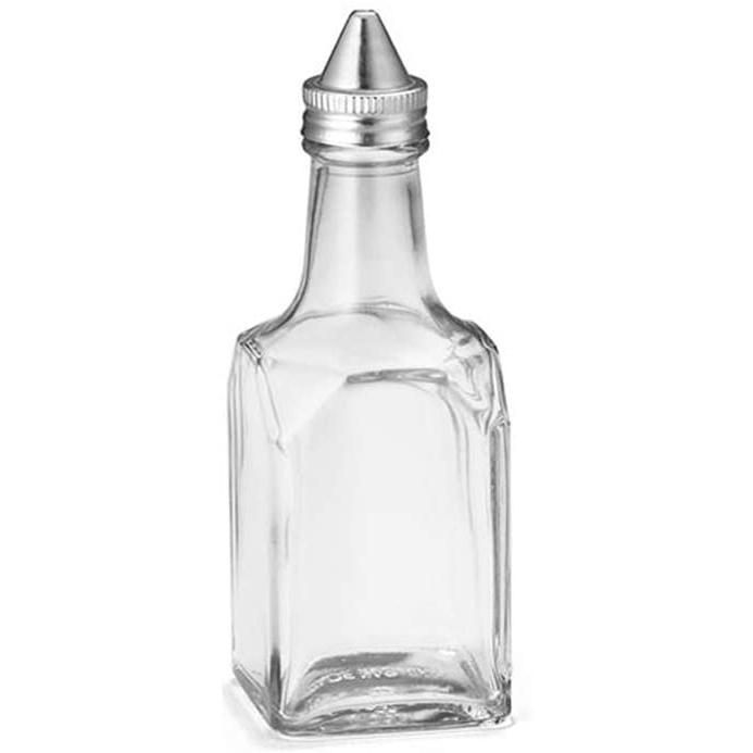 בקבוק שמן מרובע זכוכית 6Z  Y.C. 010260  Y.C. 010260