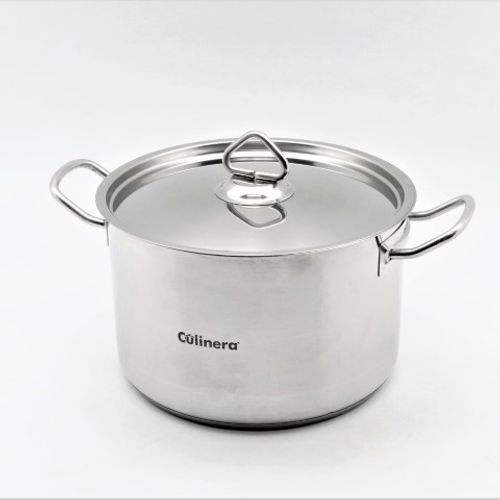 סיר נירוסטה 18/10 + מכסה  16 *24 ס