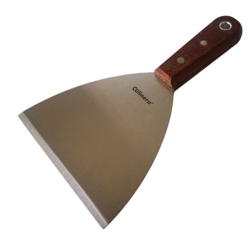 שפכטל נירוסטה ידית עץ 12 ס