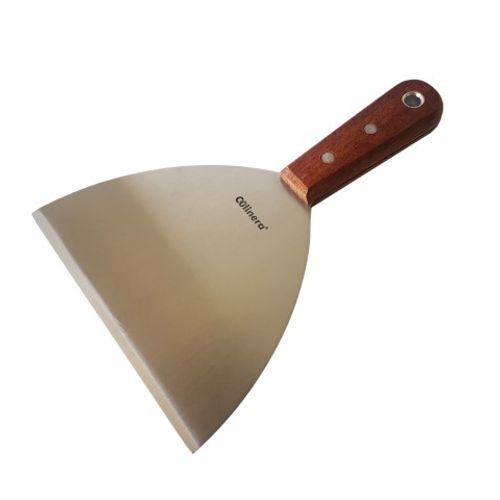 שפכטל נירוסטה ידית עץ 15 ס