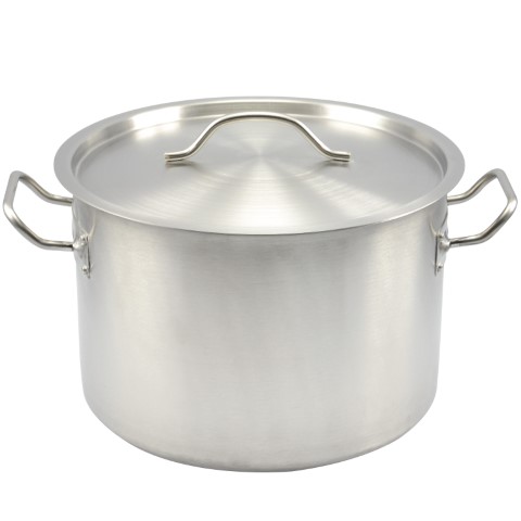 סיר נירוסטה 18/10 + מכסה 28*28 ס"מ 17 ליטר 019164  Y.C