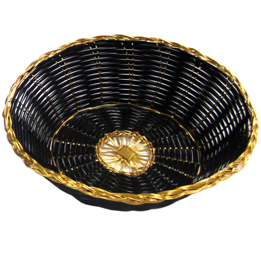 סלסלה לחם רתאן דימוי רתאן+עיטור זהב  21*7 ס"מ 020993 Y.C