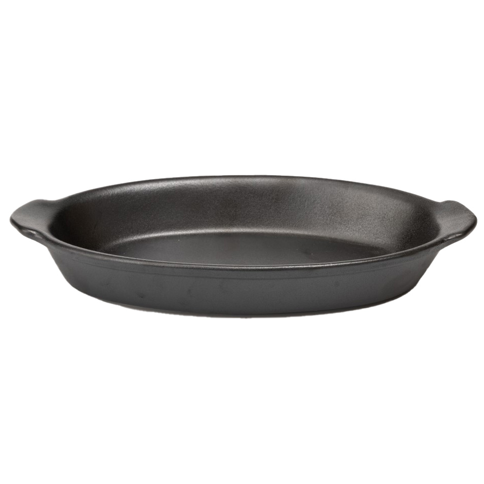 רביירה פורצלן 25 ס״מ עם י דיות שחור מט Y.C.021204