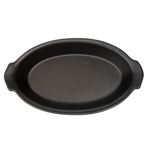 רביירה פורצלן 25 ס״מ עם י דיות שחור מט Y.C.021204