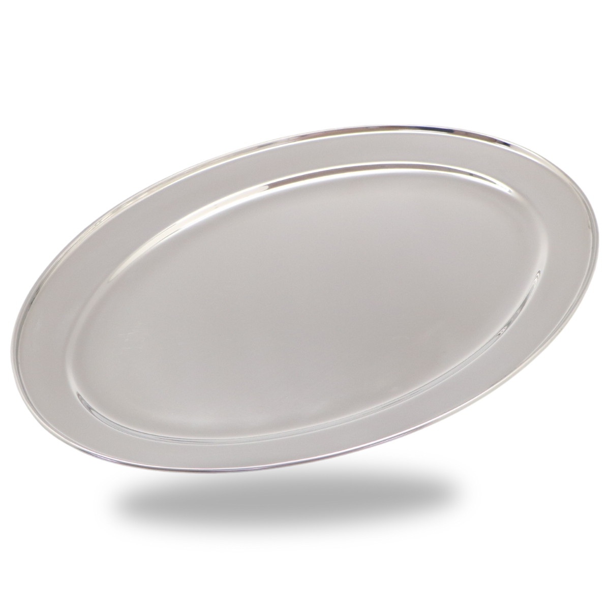 פלטה אובלי נירוסטה 50*35 ס"מ 025011 Y.C