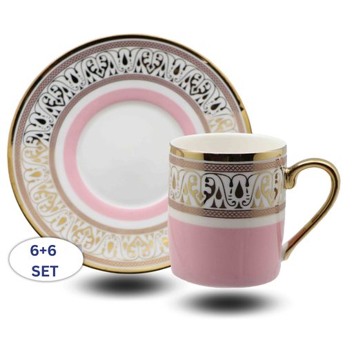 סט ספלים מוקה 6+6 