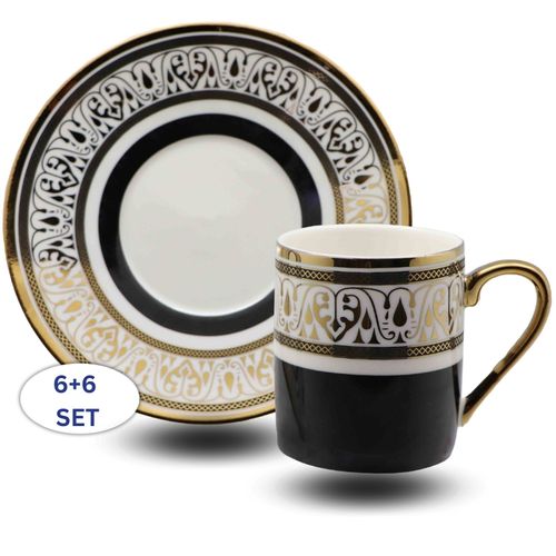 סט ספלים מוקה 6+6 