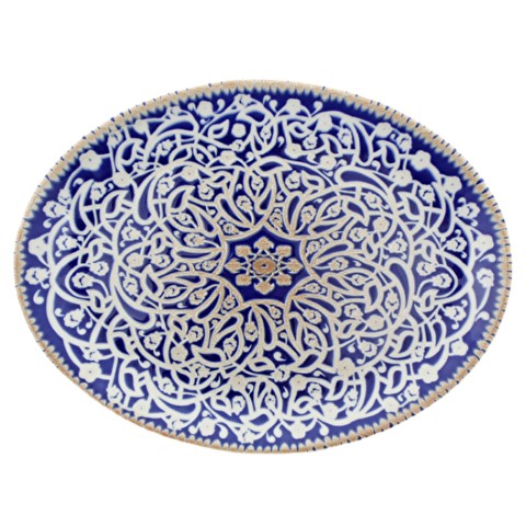 פלטה אובלית קלאסי 31 ס"מ מרוקו oriental por 005225