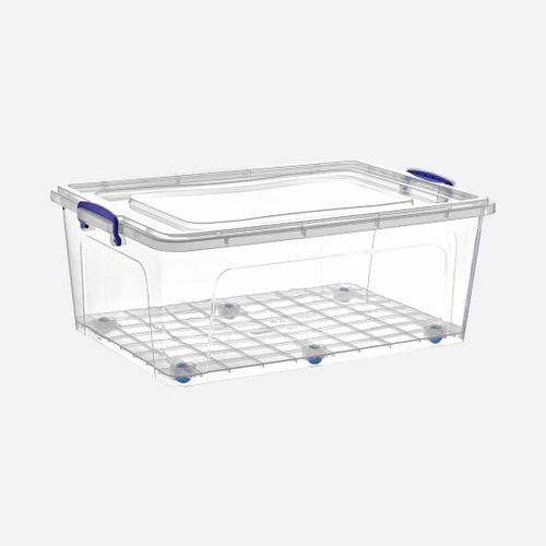 ארגז 58 ליטר + גלגלים עם מכסה קליק תורכי 301590 Y.C