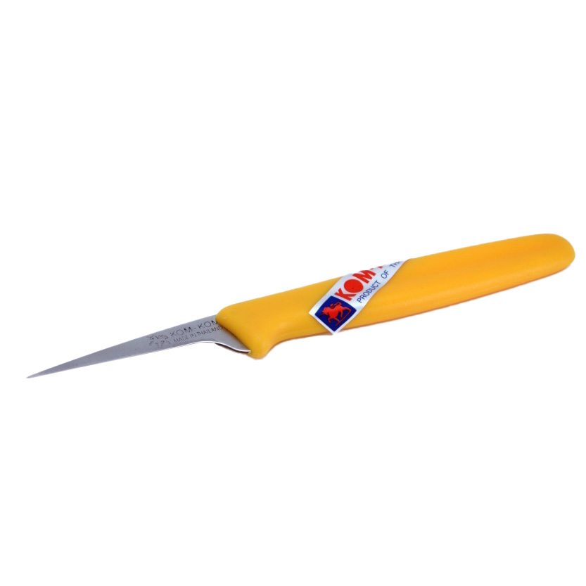 סכין גילוף 2" ידית צהובה 002 kom-kom