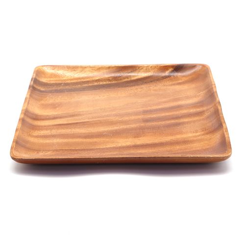 צלחת מרובעת עץ 30 ס